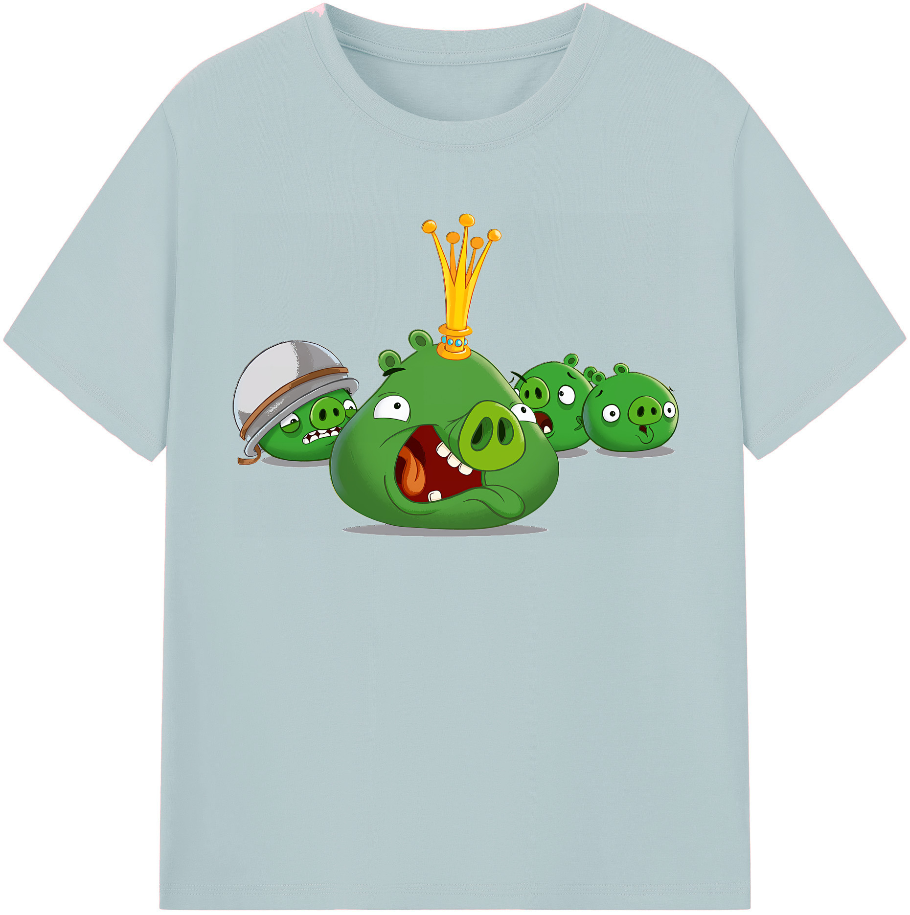（画像用） Angry Birds アングリーバード 綿100％半袖Tシャツ（フロントプリント）